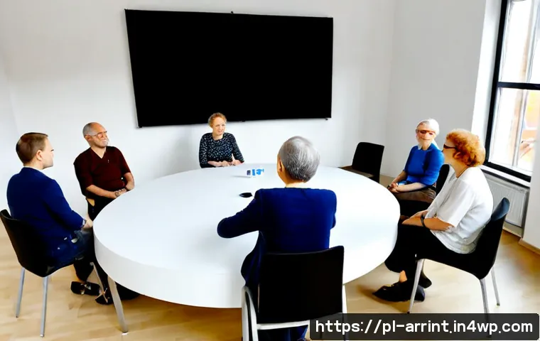 Home 17 시민참여 AI 윤리의 국제적 사례 - Photorealistic civic AI ethics workshop in a bright modern community hall in Warsaw, diverse Polish ...